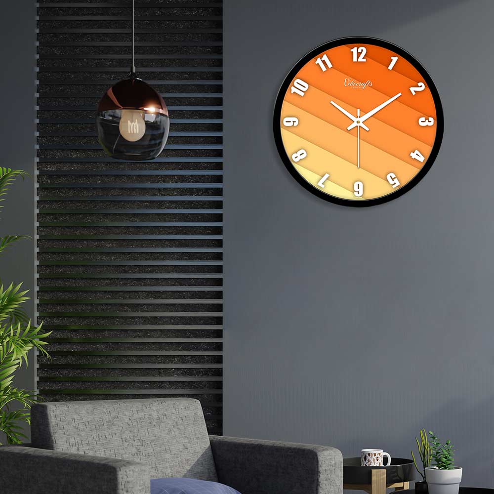 Wooden Texture Wall Clock