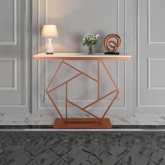  Console Table In Hexagonal Design