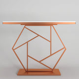  Finish Console Table In Hexagonal Design