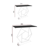 Console Table In Hexagonal Design