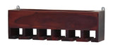 Red Mahagony Wood Wall Mounted Mini Bar Shelf