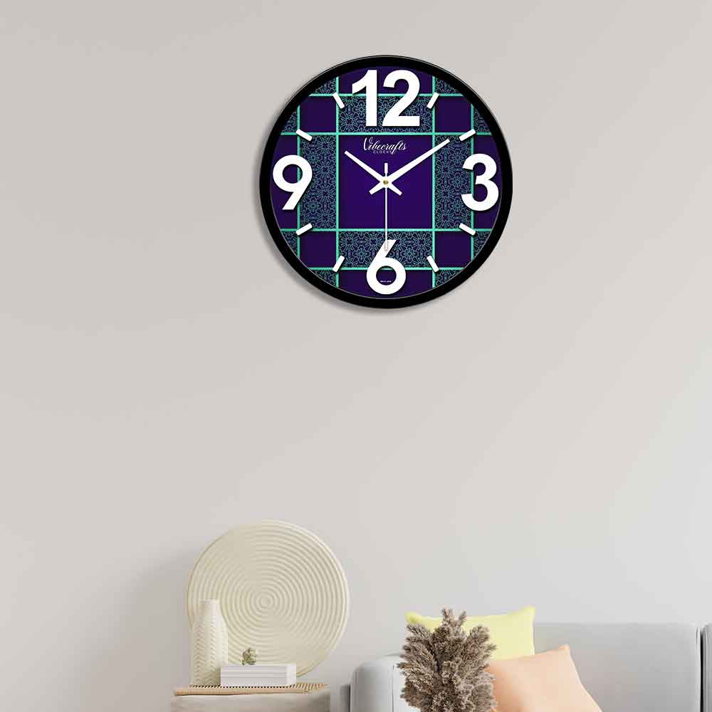 Blue Designer Wall Clock