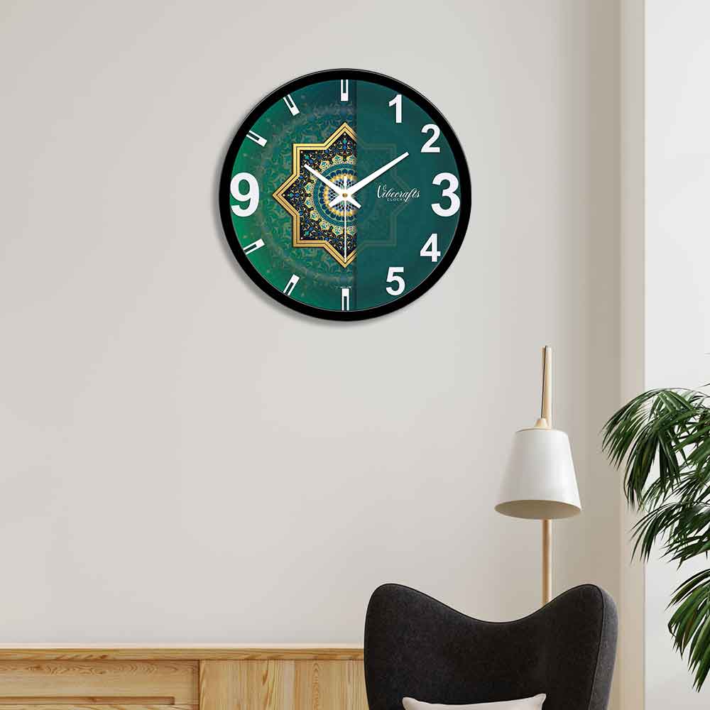 Green Designer Wall Clock