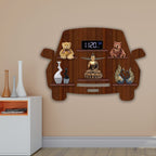 Designer Car Wooden LED Light Wall Shelf
