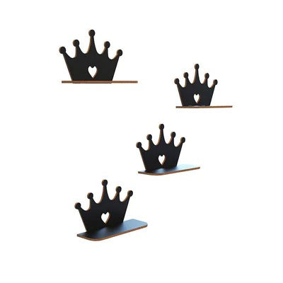 Crown Royality Wooden Wall Mounted Shelf Set of Four