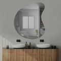  Organic Shaped Wall Mirror with LED Light