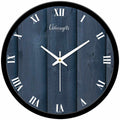 ooden Texture Big Size Wall Clock