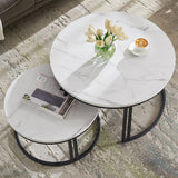 Duo Black Nesting Tables Set Of 2