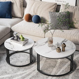 Duo Black Nesting Tables Set Of 2