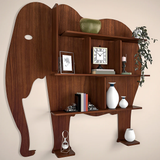  Wooden Wall Shelf / Book Shelf, with Light Walnut Finish