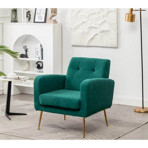 Emerald Luxurious Tufted Velvet Sofa Lounge Chair