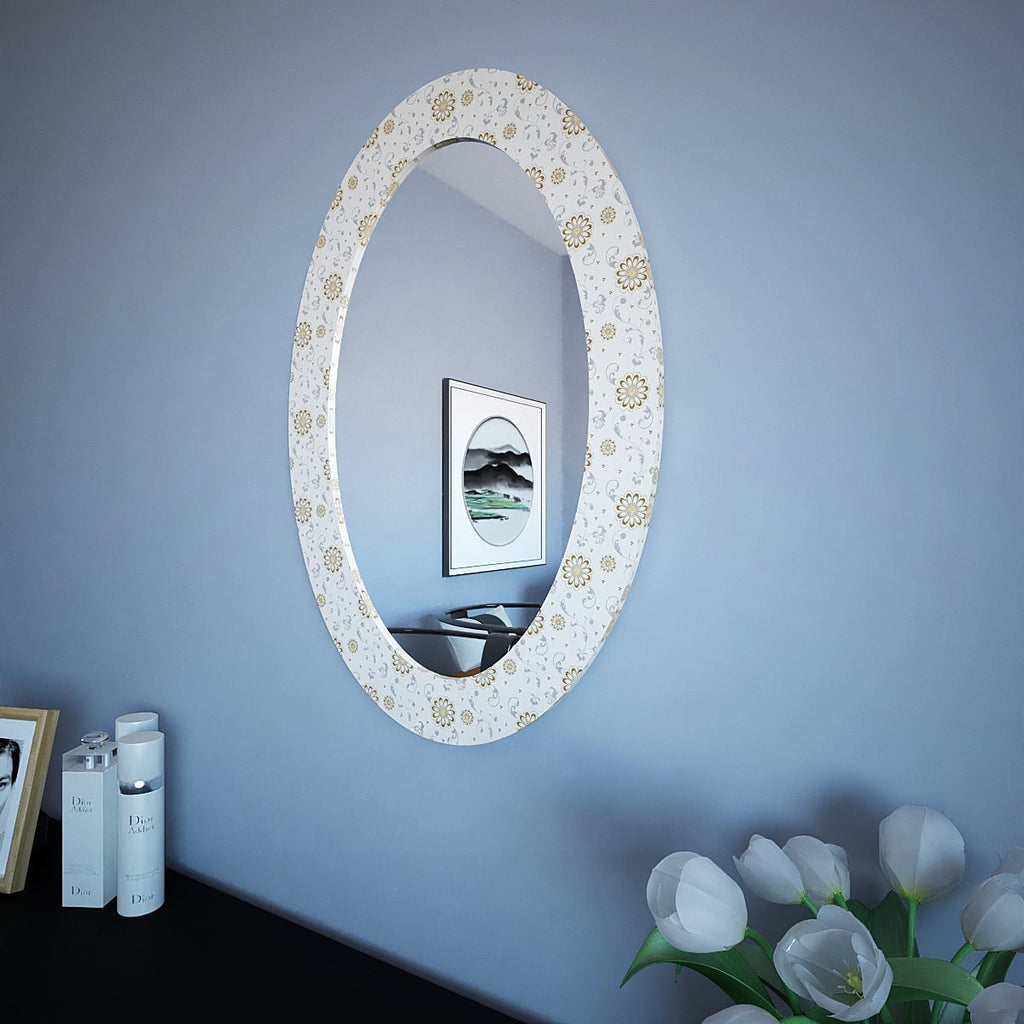 Oval Shaped Wall Mirror