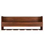 Design Mini Bar Shelf in Walnut Finish