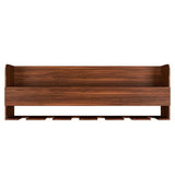 Design Mini Bar Shelf in Walnut Finish