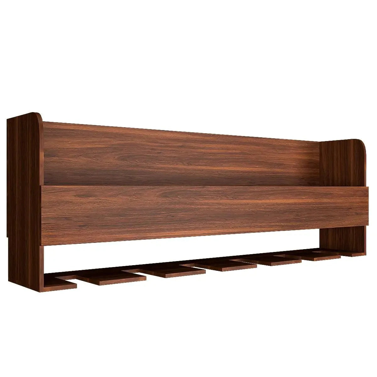 Mini Bar Shelf in Walnut Finish