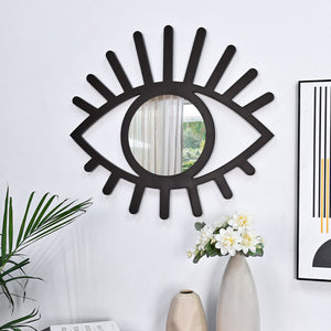 Black Finish Wooden Mirror