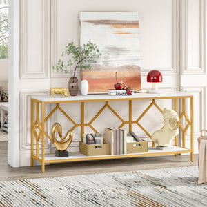 vibecrafts-extra-long-white-gold-durable-marble-2-tier-console-table-MT148