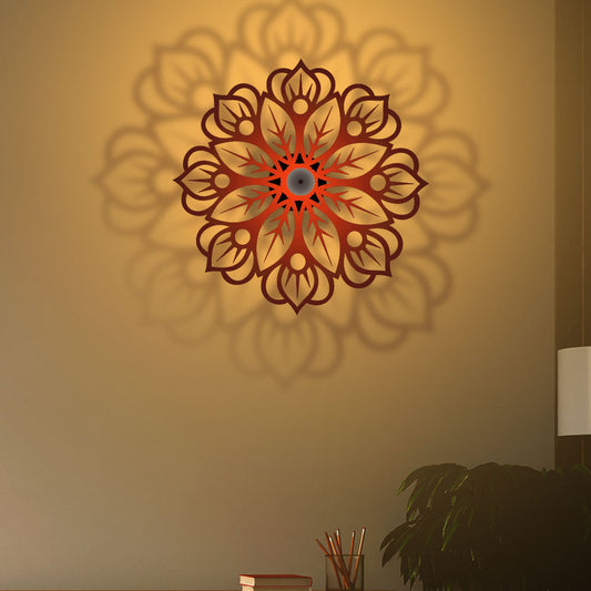 Floral Pattern Design Shadow Lamp