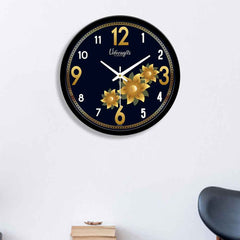 Flower Pattern Designer Wall Clock