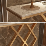 Geometric Criss Cross Console Table for home decor