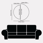 Modern 3D Wall Art Set in Black and Silver Half Circle Design