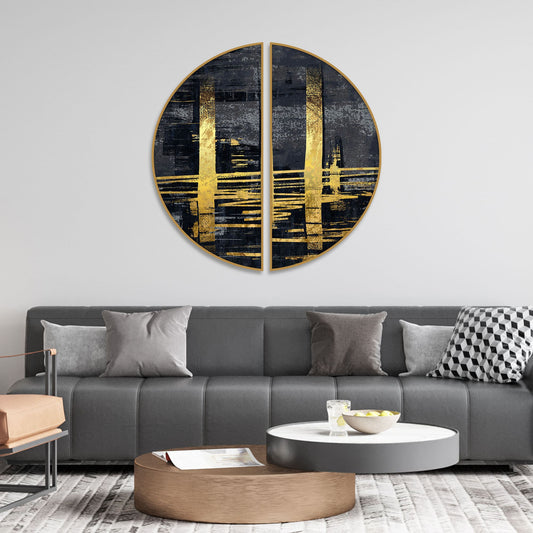 Gold Splash Premium Wall Painting