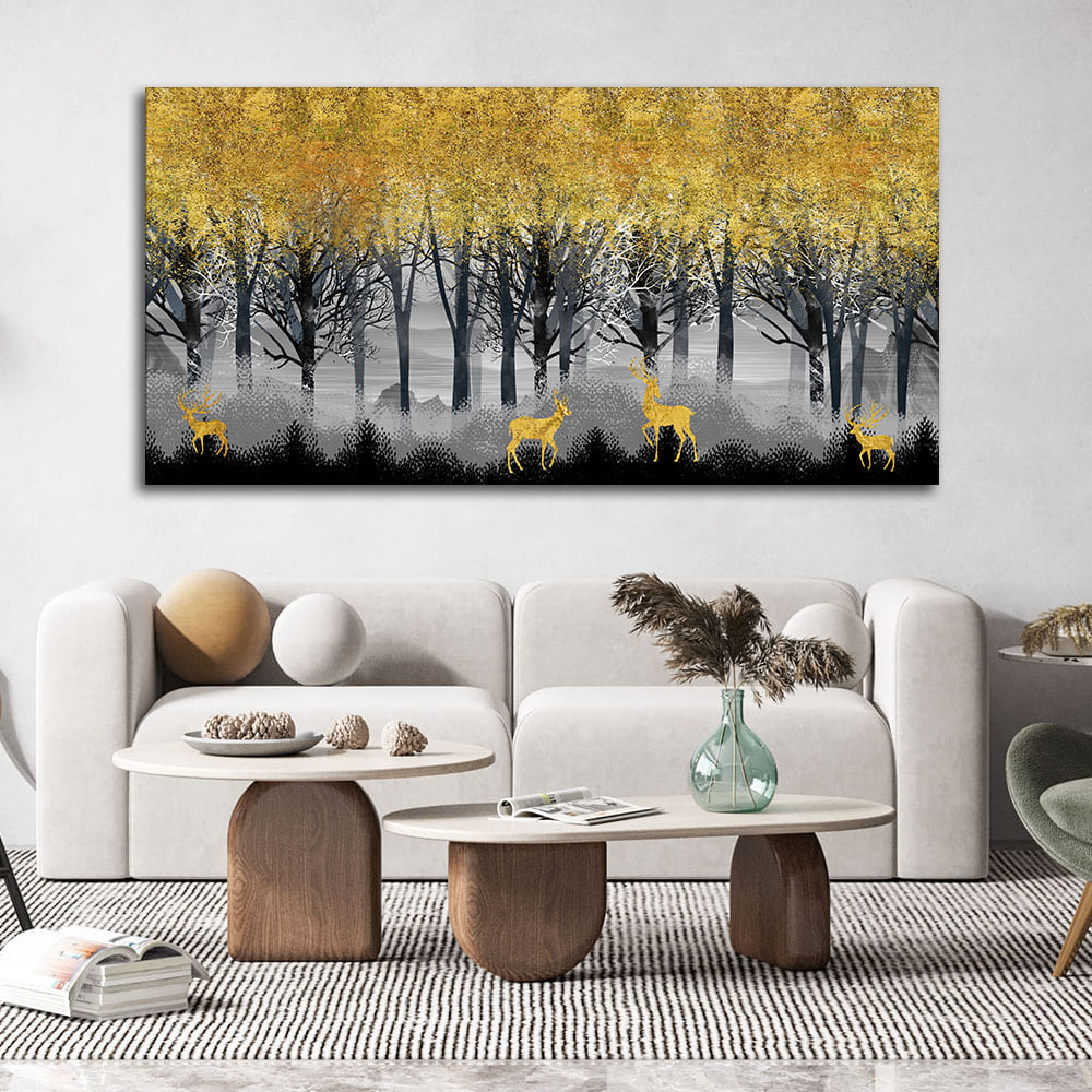 Dark Forest Premium Canvas Wall Painting