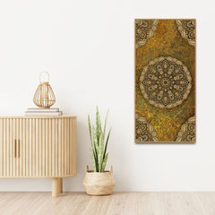 Golden Mandala Design Art Canvas Wall Painting