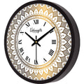 Golden Royal Pattern Designer Wall Clock