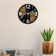 Golden Triangle Abstract Art Designer Wall Clock