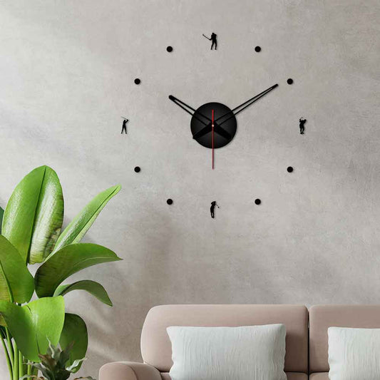 Golf Game Designer Big Size 3D Infinity Wall Clock