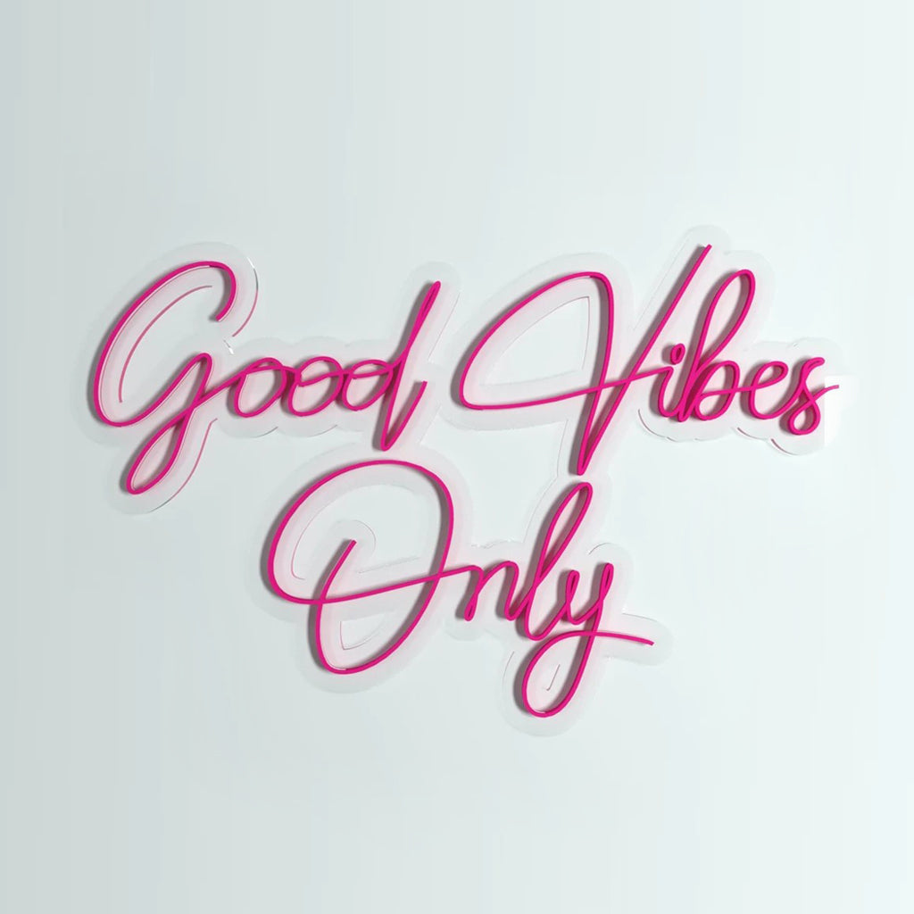 "Good Vibes Only" Neon LED Light