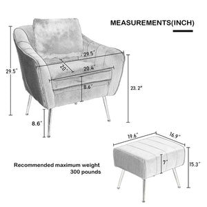 Chair with Ottoman