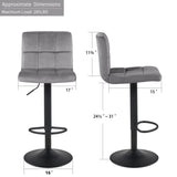 Luxury Feel Velvet Counter Long Chair