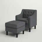 Classic Lounge Accent Chair with Ottoman