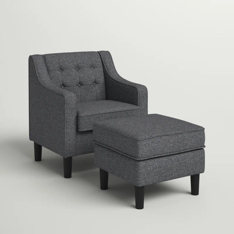 Accent Chair with Ottoman