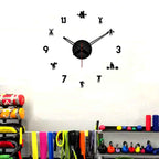 Gym Exercises Designer Big Size 3D Infinity Wall Clock