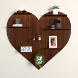 Heart Backlit Designer Wooden Wall Shelf 