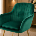 High Tufted Back Luxury Green Premium Lounge Chair