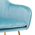 Luxury Sky Blue Comfy Lounge Chair