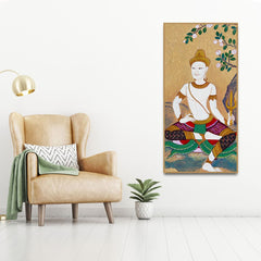 Hindu God Thai Style Art Premium Canvas Wall Painting