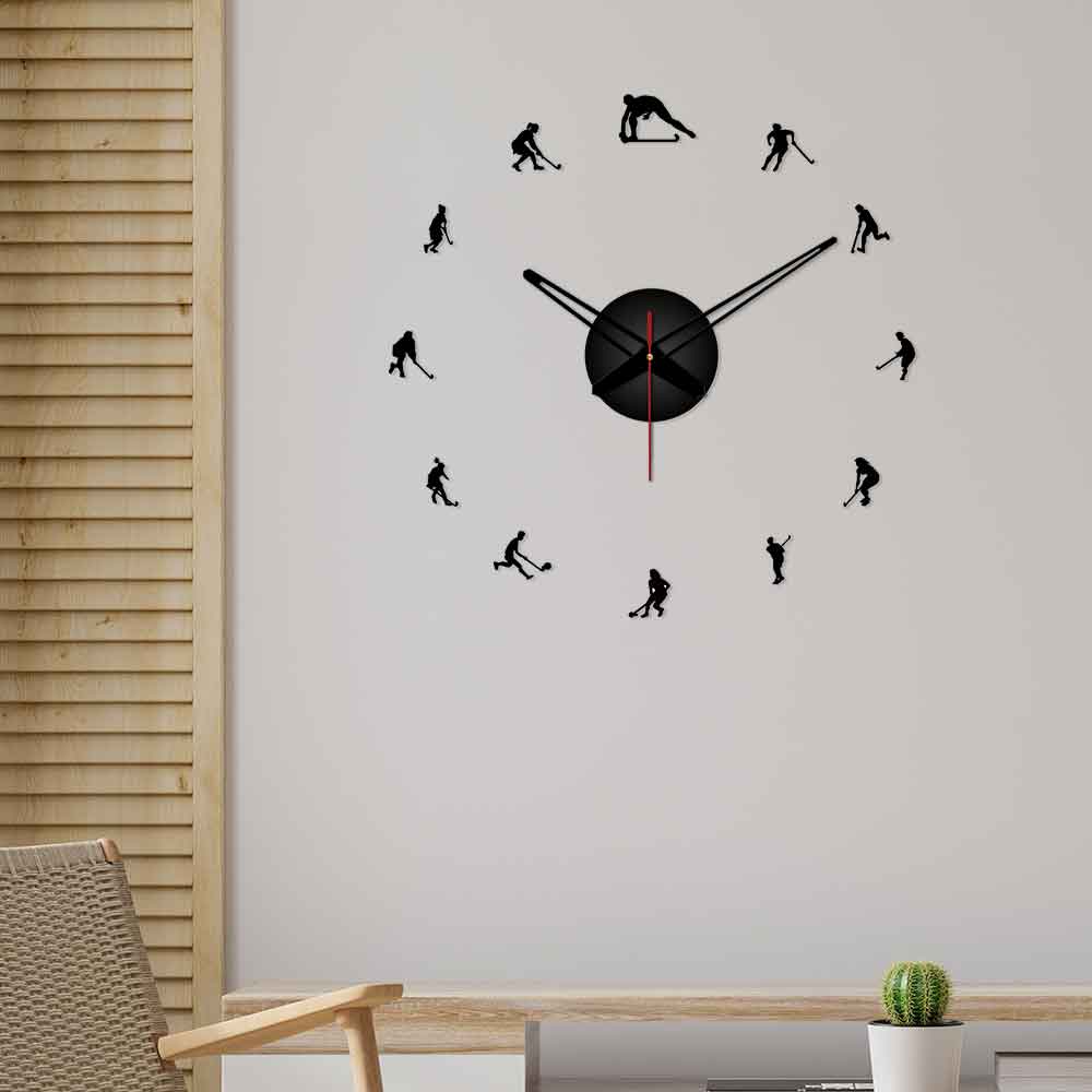 Hockey Designer Big Size 3D Infinity Wall Clock