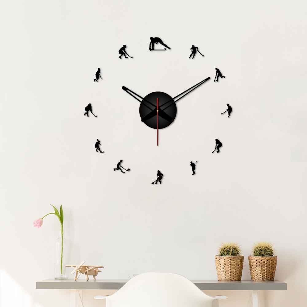 Hockey Designer Big Size 3D Infinity Wall Clock