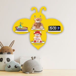  Wooden Wall Shelf LED Light Wall Shelf for Kids