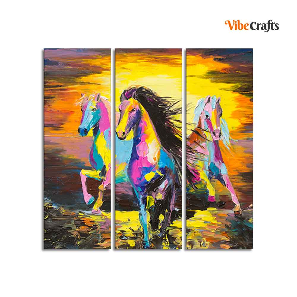 Horses Canvas Wall Painting 