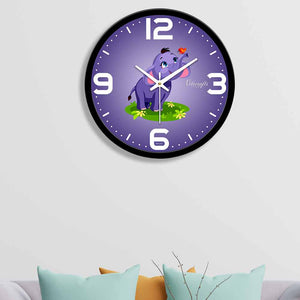 Elephant Printed Wall Clock