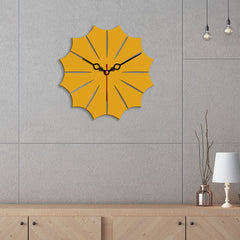 Leaf Shape Designer Wooden Wall Clock