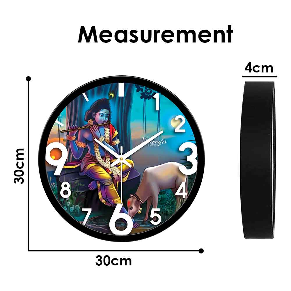 Lord Krishna Beautiful Wall Clock