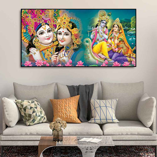 Lord Krishna Religious Wall Painting