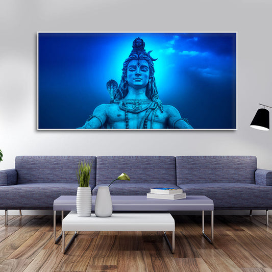 Shiv Shankar Meditating Wall Painting